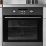 electric oven in kitchen